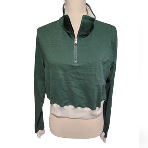 Hollister‎ 1/4 zip cropped pullover Size Large